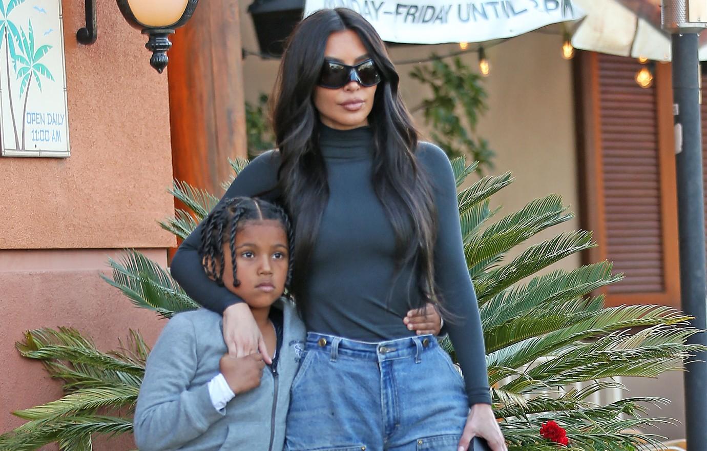 Kim Kardashian sparks concern as she flaunts her tiniest waist ever in new  pics with son Saint, 7, in Miami