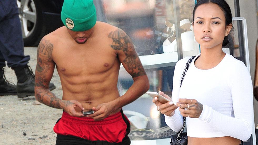 KARRUECHE TRAN TEXTING CHRIS BROWN