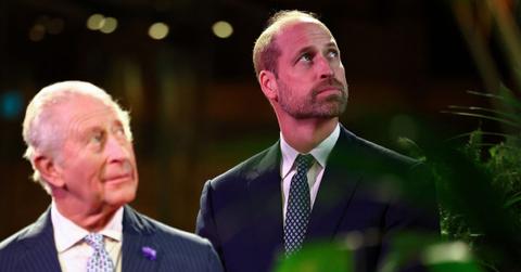 Photo of Prince William and King Charles.