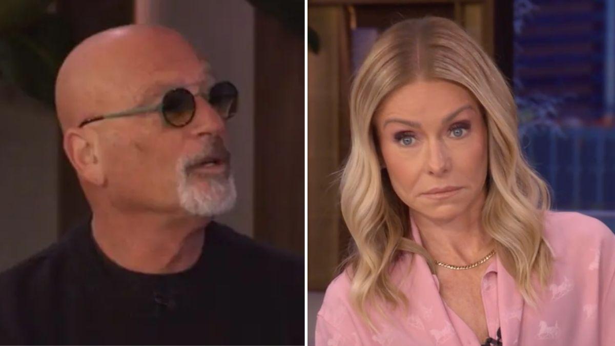 Split photo of Howie Mandel and Kelly Ripa.