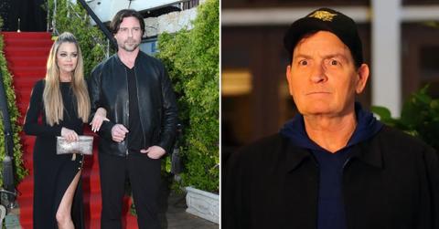 denise richards husband rare outing daughter eloise feuds charlie sheen sami