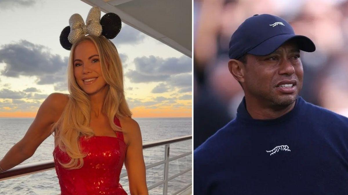 image split of Kristin smith and tiger woods