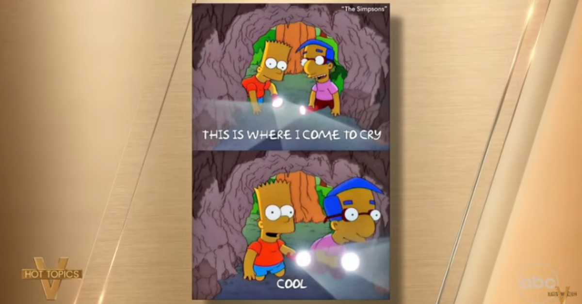 Image of Alyssa Farah Griffin related her crying experience to a 'Simpsons' meme.
