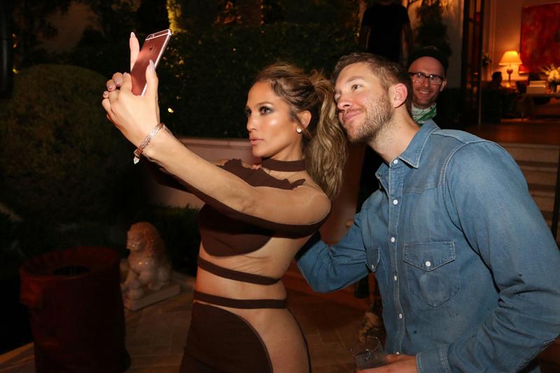 Jennifer Lopez gets birthday pose with Calvin Harris