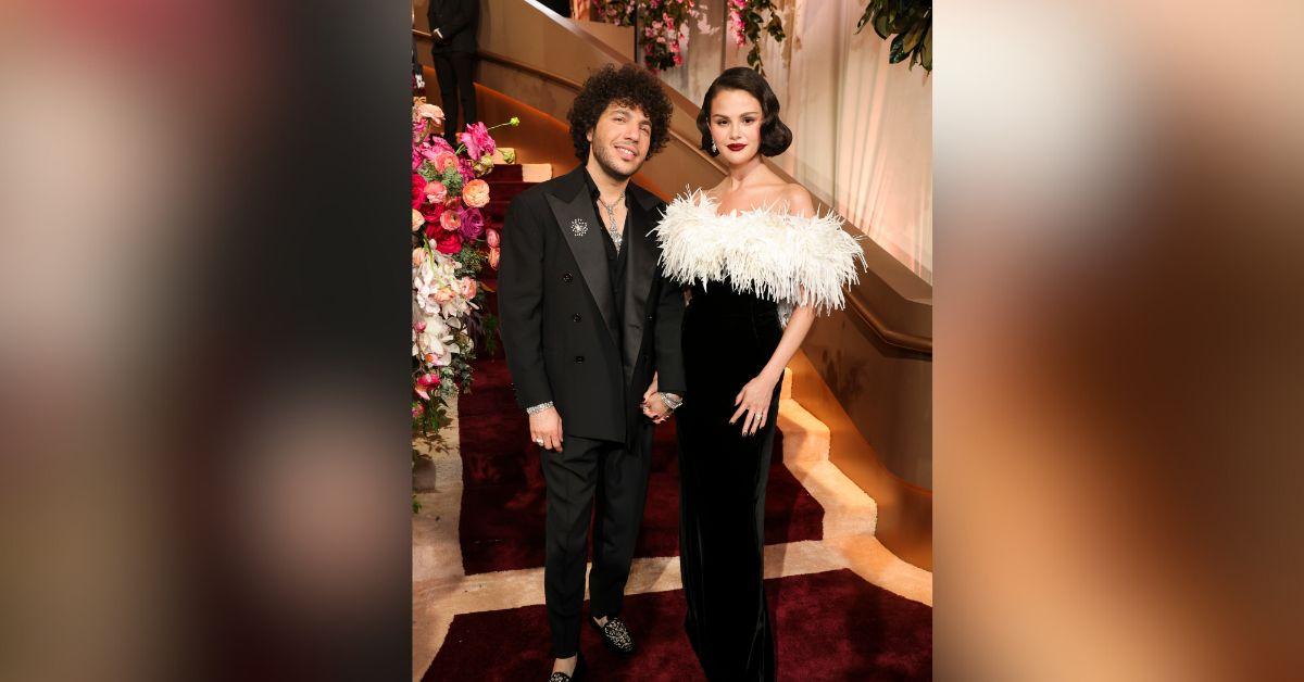 selena gomez bold look divides fans pda benny blanco golden globes