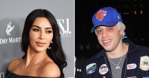 kim kardashian pete davidson kissing los angeles date ok