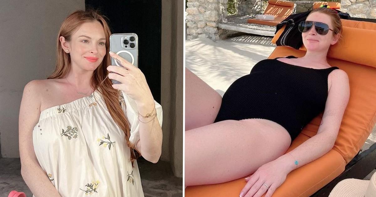 See Pregnant Lindsay Lohan's Growing Baby Bump: Photos