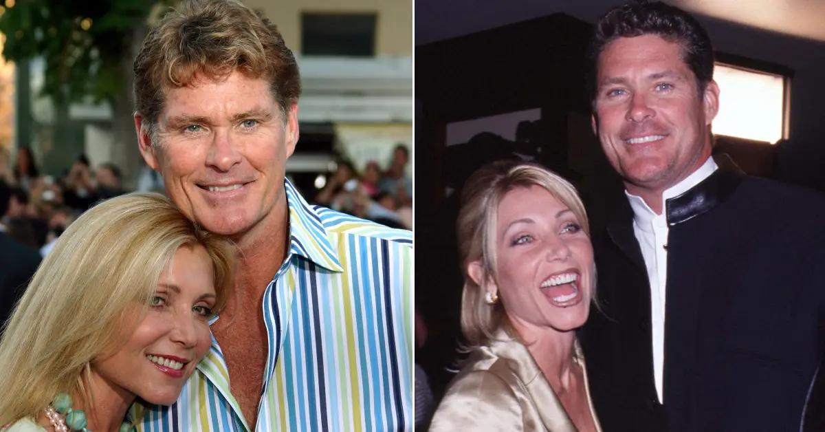 Photos of Pamela Bach and David Hasselhoff.