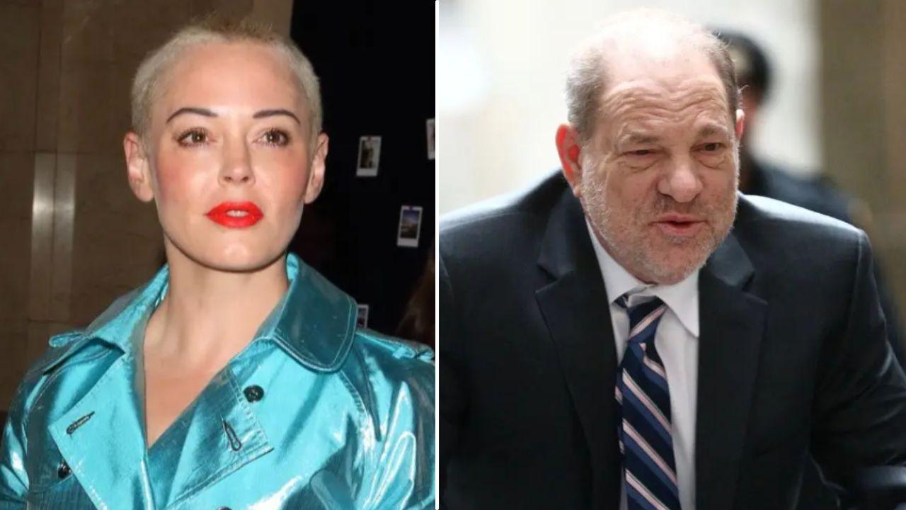 Image of Rose McGowan and Harvey Weinstein