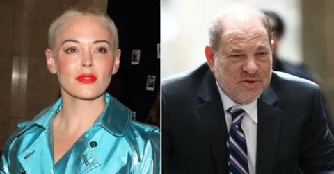 Image of Rose McGowan and Harvey Weinstein