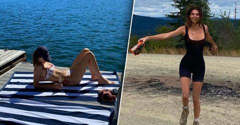 //kendall jenner shares some sexy snaps of getaway with mysterious guest