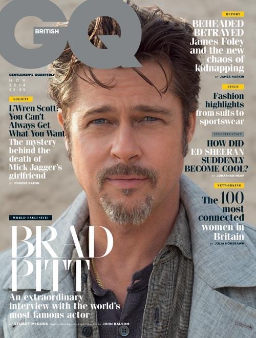 Brad Pitt Covers British GQ, Talks Marriage To Angelina Jolie And ...