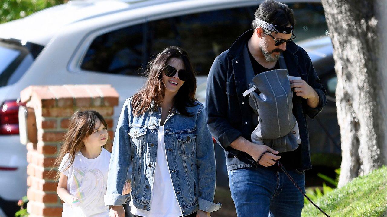 image of Steve Kazee and Jenna Dewan share one son and one daughter.