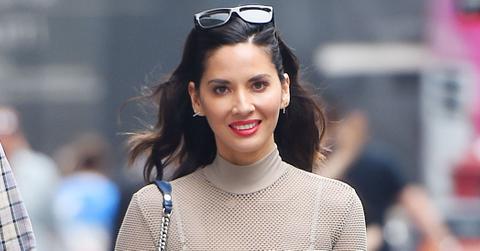 Olivia Munn rocks a see through shirt to dinner at Nobu