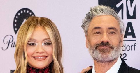 rita ora debuts emerald wedding ring taika waititi