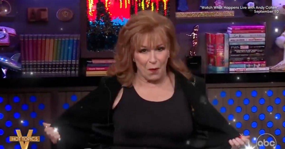 Photo of 'Take a little time to enjoy this view!' the comedian exclaimed as she undid her cardigan on 'WWHL.'