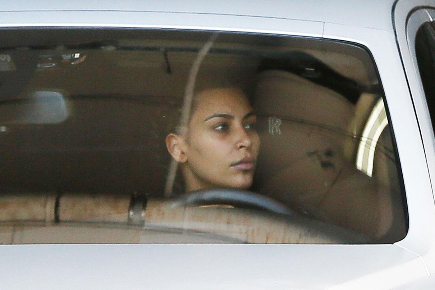 Make up Free Kim Kardashian leaves the gym!