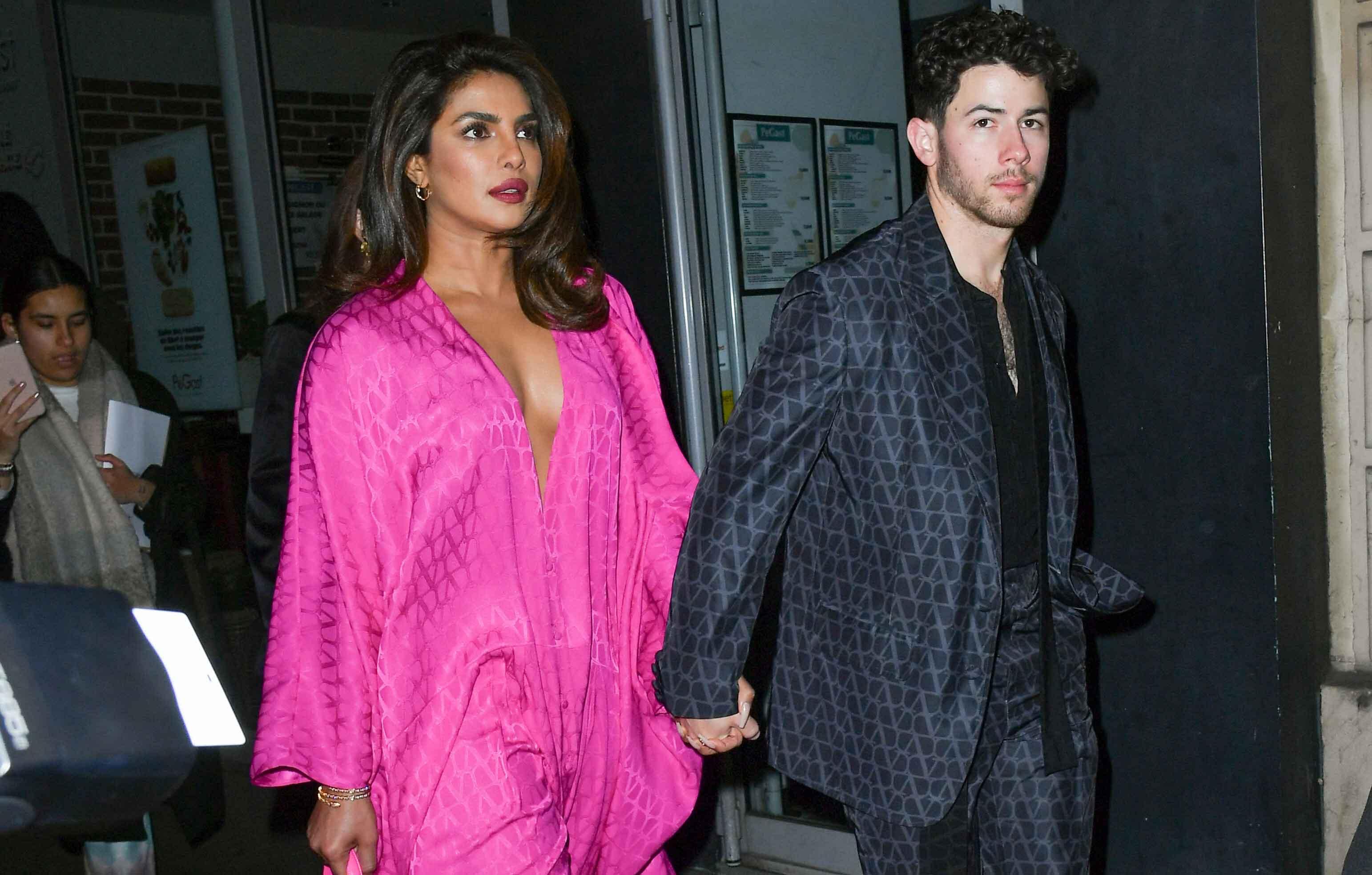 nick jonas and wife priyanka chopra on the run in paris