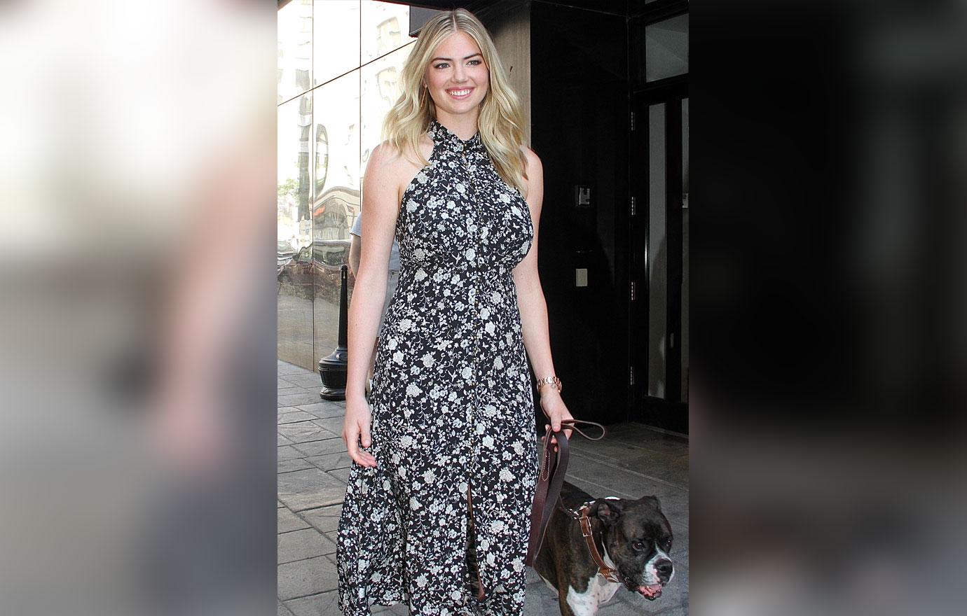 Kate Upton at &#8216;Good Day New York&#8217; with her pooch