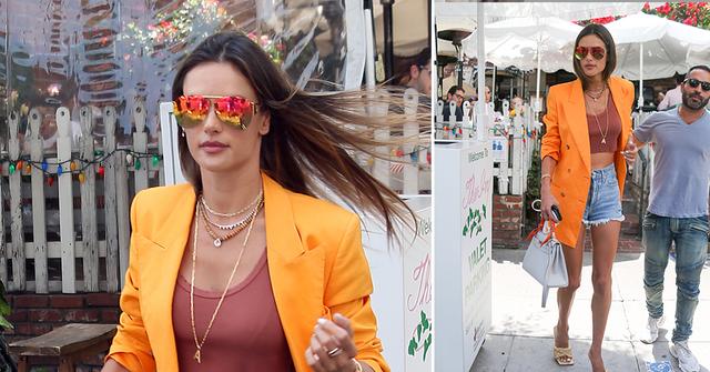alessandra ambrosio leaves the ivy in la