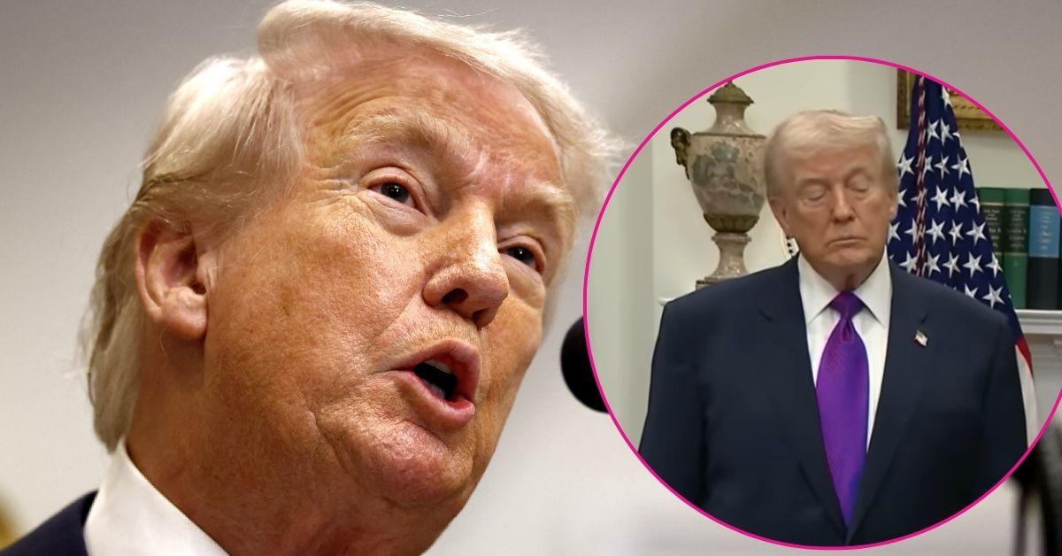 donald trump dozes off standing speech