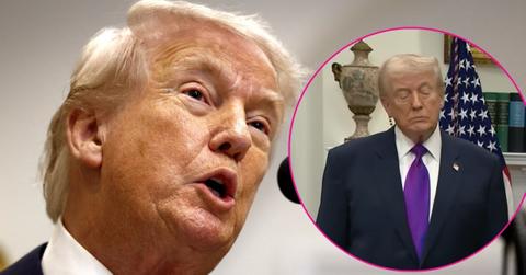 donald trump dozes off standing speech