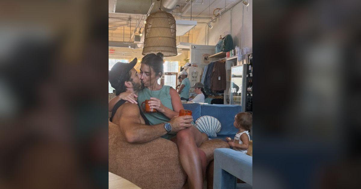jessie james decker toned body tiny white bikini vacationing kids photo