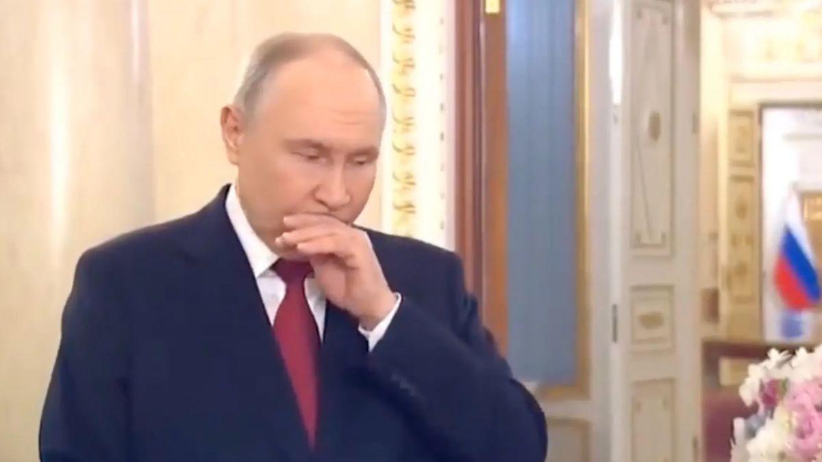 image of The dictator blamed his coughing on 'talking a lot' that day.