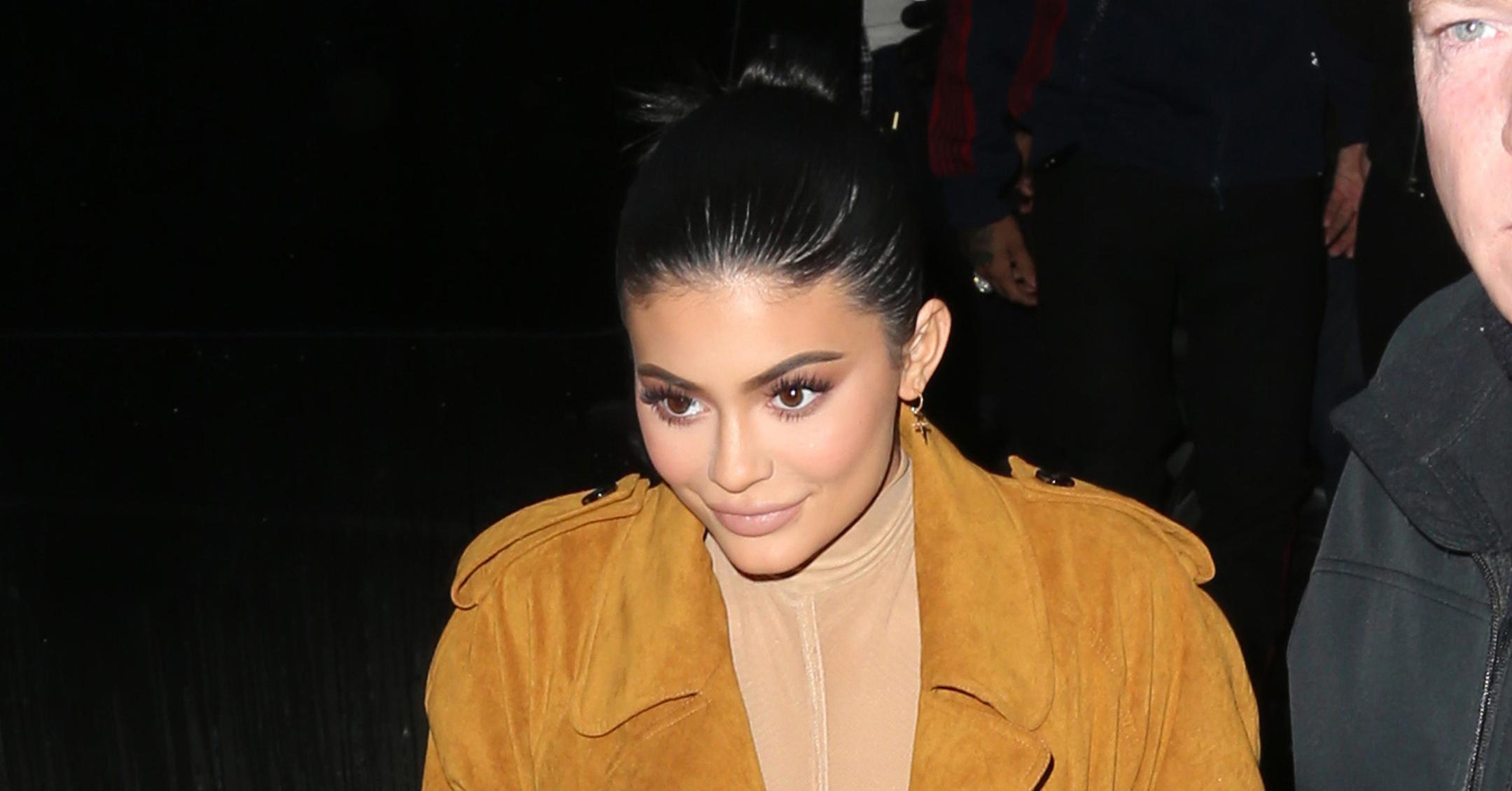 Kylie Jenner Wears Sheer Nude Body Suit To Dinner With Tyga