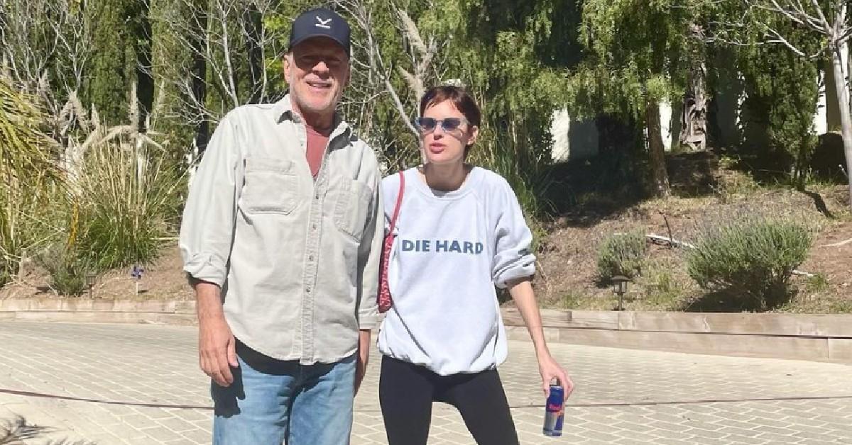 Photo of Bruce and Tallulah Willis.