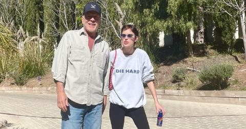 Photo of Bruce and Tallulah Willis.