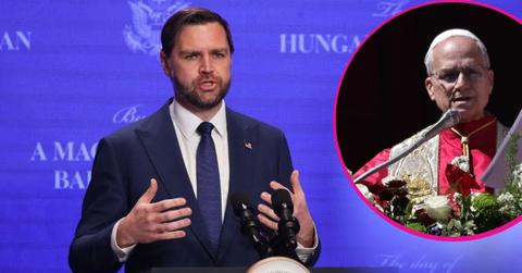 image of jd vance and pope Leo
