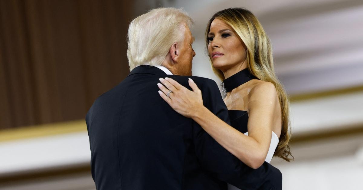 donald melania trump dance inauguration ball body language photos