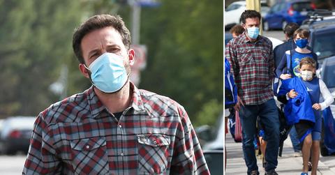 ben affleck picks up his son samuel from swimming practice