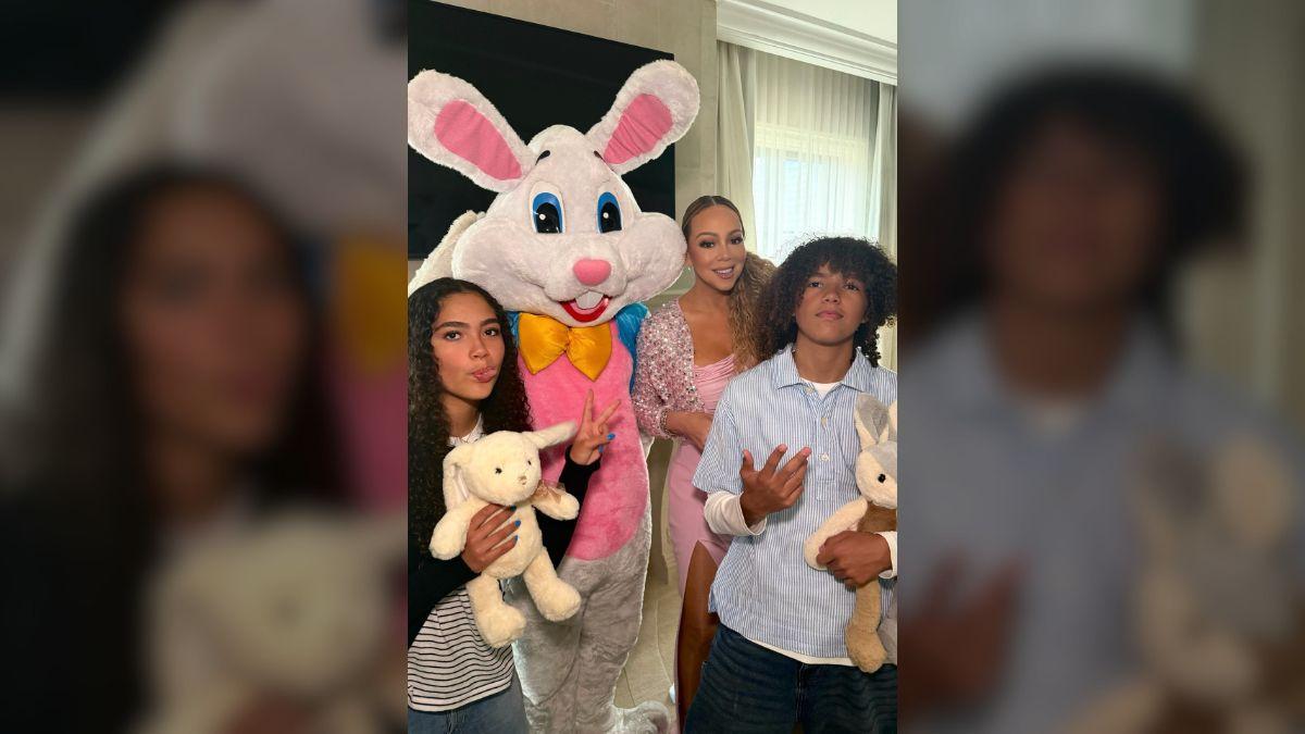 Photo of Mariah Carey and Nick Cannon's twins appeared in rare Easter photos.