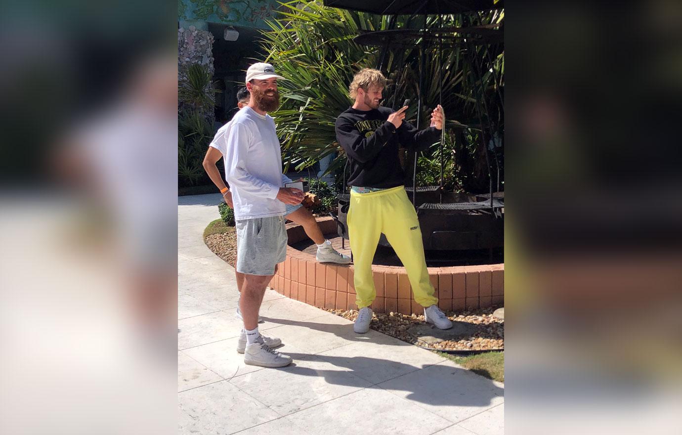 logan paul seen for the first time since floyd mayweather fight