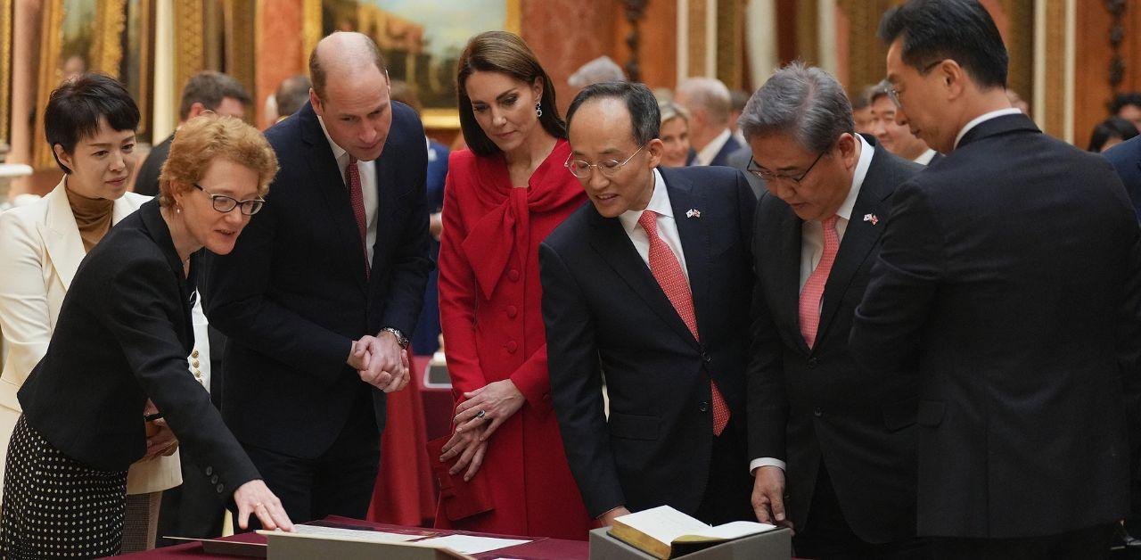 prince william kate middleton greet south korean president