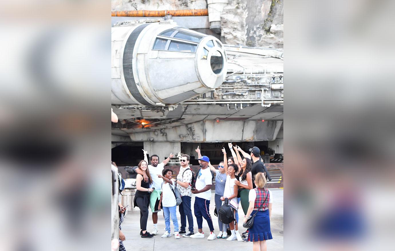 Jamie Foxx & Family at Disneyland