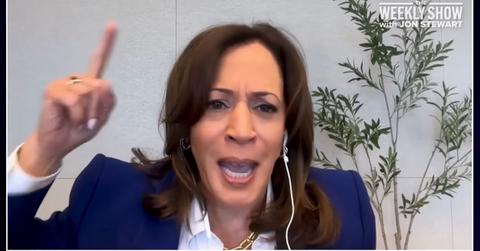 kamala harris on jon stewart podcast