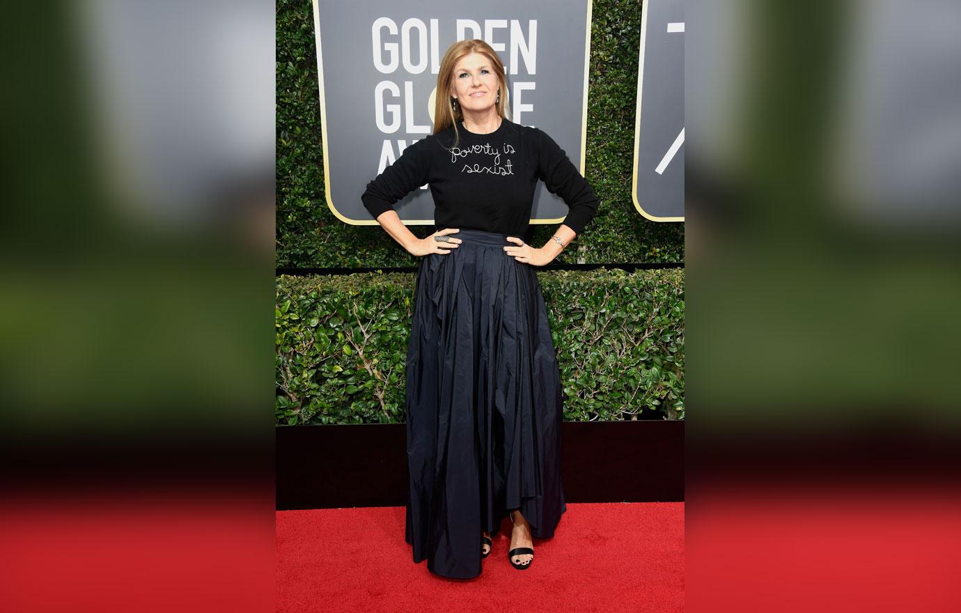 connie britton defends poverty sexist golden globes sweater 01