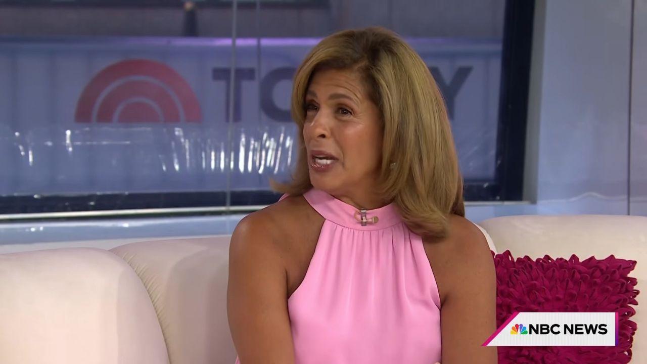 Photo of Hoda Kotb said she and the mystery man were 'both crying' when they met.