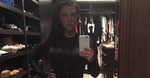 Kourtney kardashian waist trainer post baby body