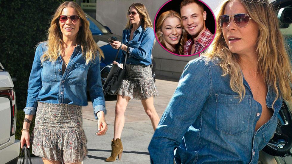 leann rimes short skirt los angeles