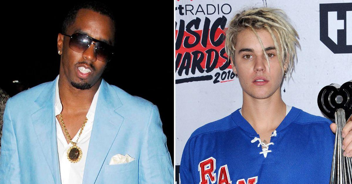 Composite photo of Sean 'Diddy' Combs and Justin Bieber.