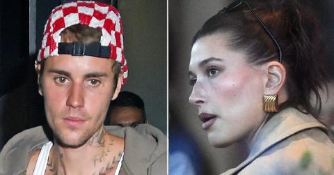 Composite photo of Justin and Hailey Bieber