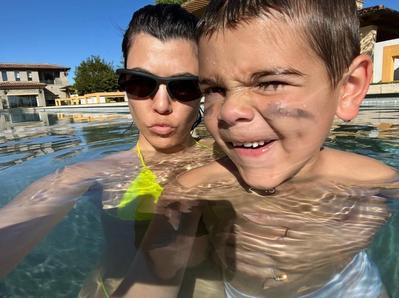 kourtney kardashian cutest moments kids mason penolope reign