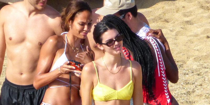 kendall jenner yellow bikini