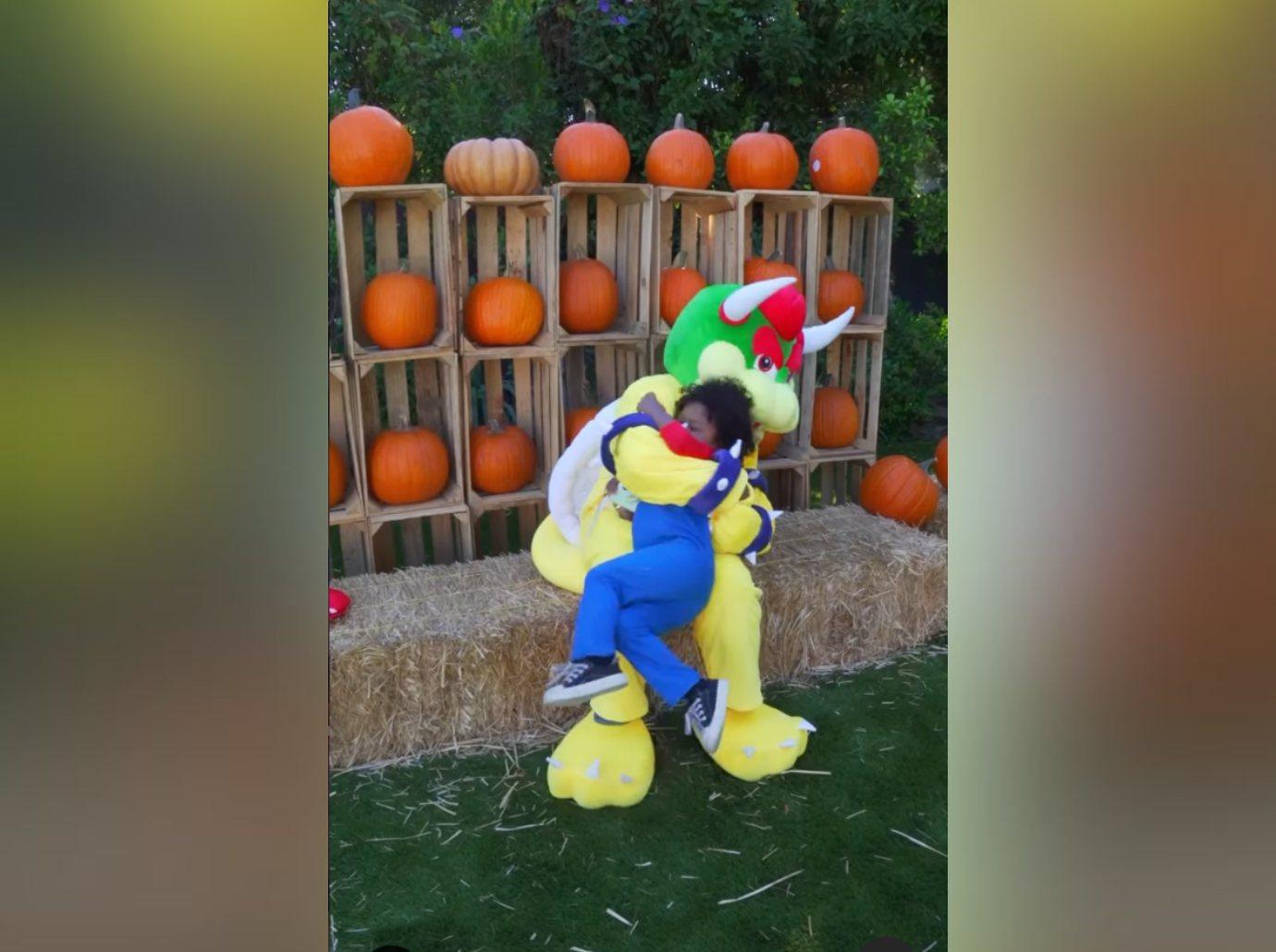 nick cannon wears  costumes celebrate halloween kids photos