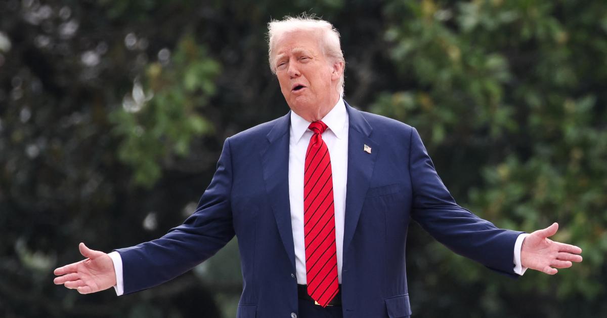 Image of Donald Trump hardly made any sense — though it was hard to hear what he had to say.