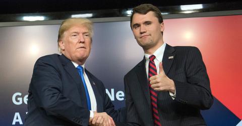 Photo of Donald Trump and Charlie Kirk.